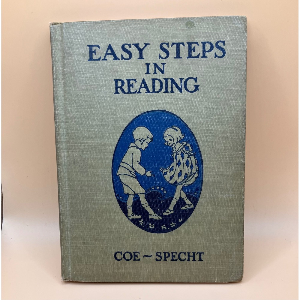 American Book Company Easy Steps in Reading Childrens Green 1923 Vintage